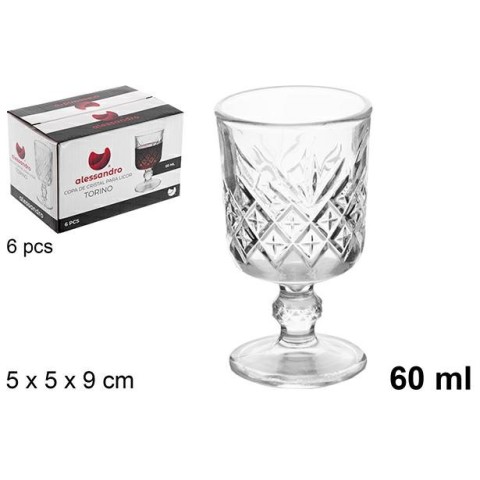 BICCHIERE DA LIQUORE TORINO 60 ML 5X5X9